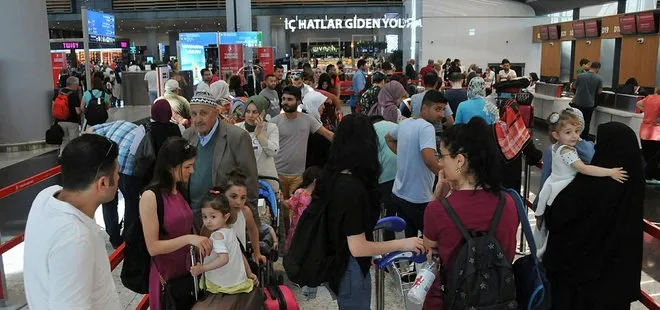 İstanbul Havalimanı’nda seçim yoğunluğu