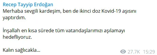 Son dakika: Başkan Erdoğan ve MHP lideri Bahçeli ikinci doz aşısını yaptırdı - 1