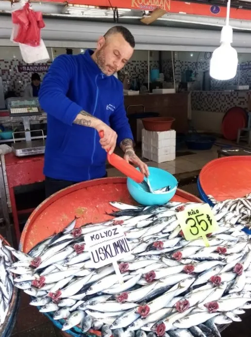 Balık tezgahları doldu taştı! Bandırma halinde fiyatlar düştü