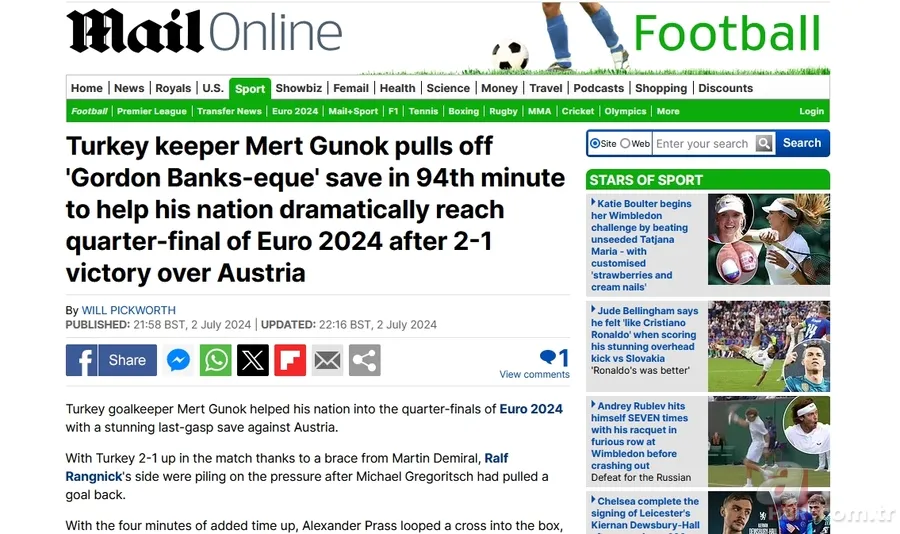 Dünya 'Bizim Çocuklar'ı konuşuyor! İşte Avusturya zaferinin manşetleri 13