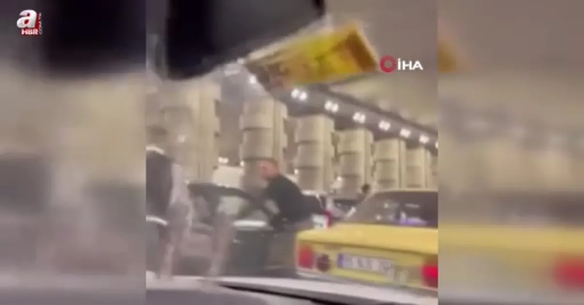 Trafiği kapatan konvoya ceza