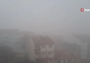 Edirne'de yoğun sis etkili oldu