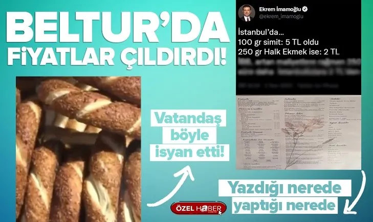 İBB tesislerinde simit 9 TL! Beltur’da simit fiyatı dışarının 2 katı