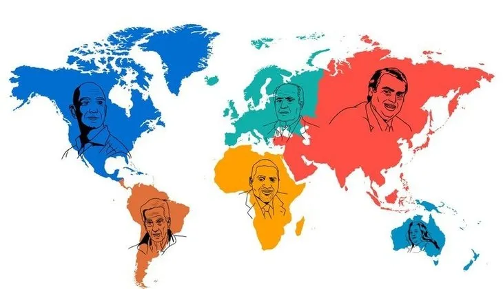 İşte dünya zenginler atlası! İsim isim dünyanın en zenginleri