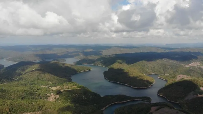 İstanbul’un barajları alarm veriyor! Sabah 'drone’undan korkutan su manzaraları - 7