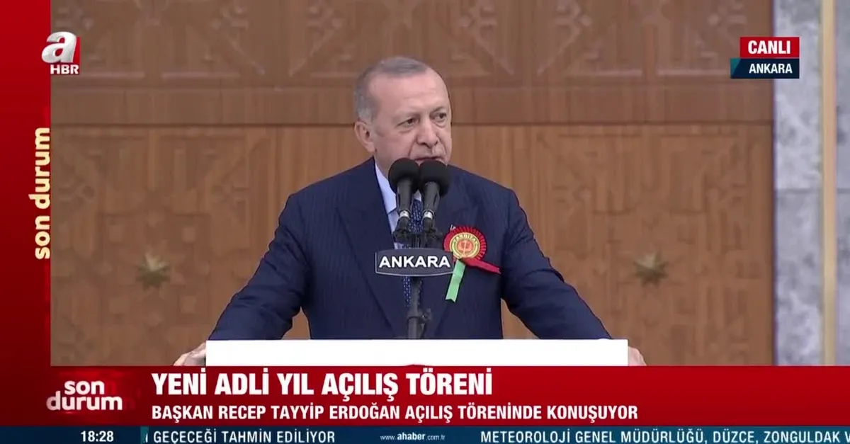 Başkan Erdoğan 2021-2022 Adli Yıl Açılış Töreni'nde konuştu
