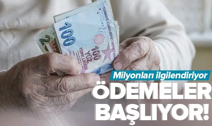 İkramiye ödemeleri bugün başlıyor! Milyonlarca emekliyi ilgilendiriyor