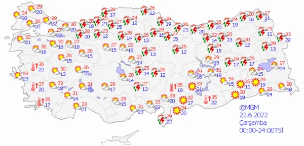 1655563243529.png Afrika'dan yoğun sıcak hava dalgası geliyor! 43 dereceyi görecekler! Türkiye'yi etkileyecek mi? İşte güncel hava durumu - 12