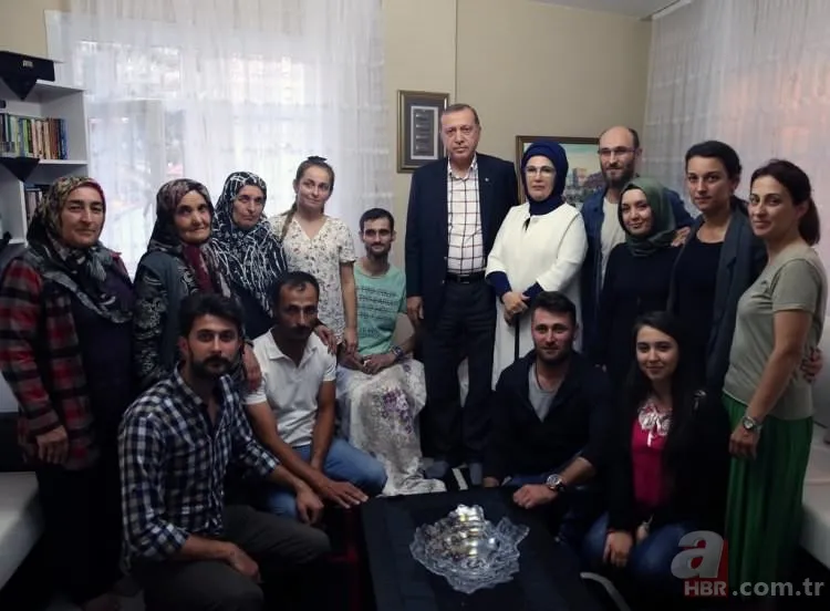 Cumhurbaşkanı Erdoğan'dan şehit ailelerine ziyaret 18