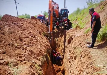 Şanlıurfa'da göçük altında kalan işçi öldü