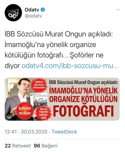 Oda TV Fazilet Durağı yalanını 11 defa haber yapmış!
