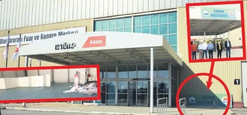 CHP'nin Adana'daki sözde Sahra Hastanesi bakın ne hale geldi!