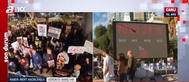 Esirlerin aileleri Tel Aviv’de protesto gösterisi düzenliyor! Netanyahu’ya tepkiler artıyor