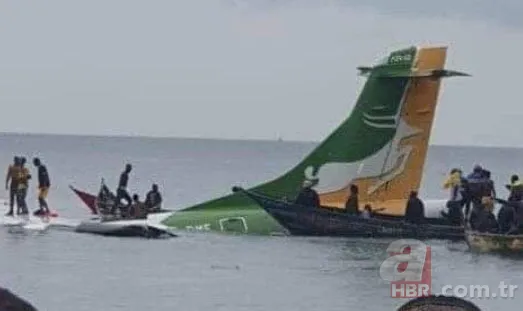 Tanzanya'da yolcu uçağı Viktorya Gölü'ne düştü! Korkutan görüntüler 6