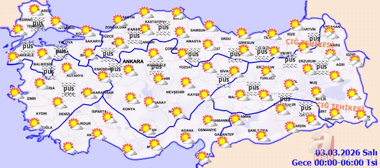 Meteoroloji paylaştı: 30 ile kar geliyor! Sıcaklık Batı’da artıyor, Doğu’da çığ riski 10