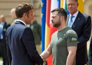 Macron Zelenskiy ile bir araya gelecek