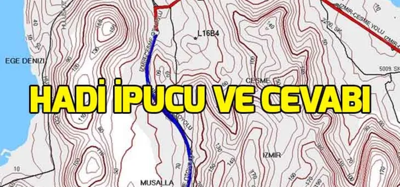 Hadi ipucu 23 Ocak: Eş yükselti anlamına gelen coğrafi terim hangisdir? İzohips nedir?