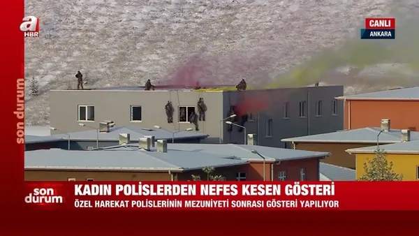 Kadın polis özel harekattan nefes kesen tatbikat - 1