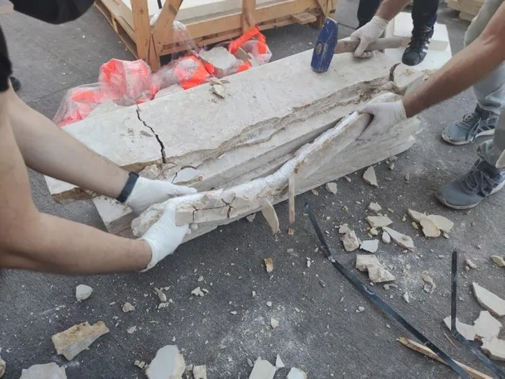 Liman'da büyük operasyon! Betonun içinden çıktı! 313 milyon TL değerinde...