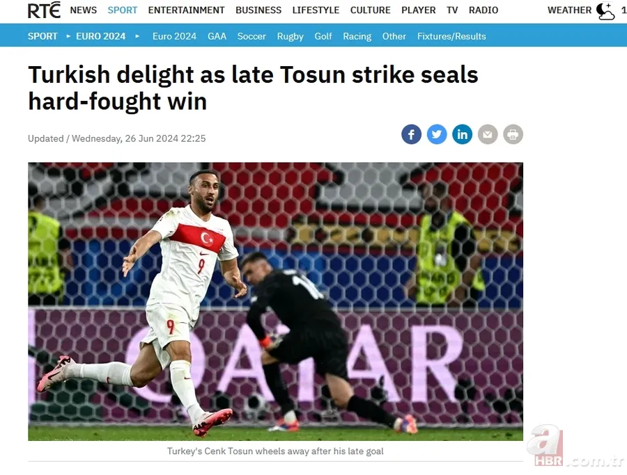 Türkiye Çekya'yı devirdi Avrupa'nın manşetlerini süsledi: Muhteşem Türkler... 7