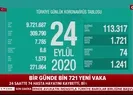 Bakanlık 24 Eylül koronavirüs verilerini açıkladı