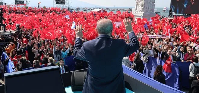 Son dakika | AK Parti İzmir mitingi | Başkan Erdoğan’dan İzmir’i hizmetsizliğe mahkum eden CHP’ye tepki
