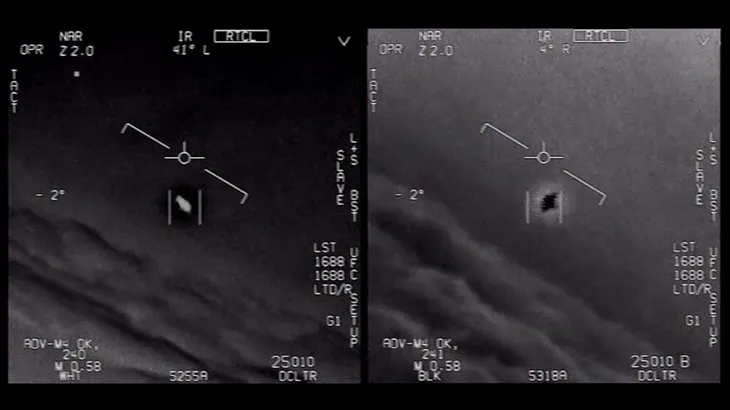 Pentagon Ufo görüntüleri | İşte dünyayı ayağa kaldıran olay! Savaş pilotunun çektiği UFO gemisi