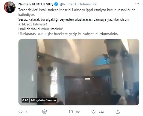 Son dakika: İlk kıblemiz Mescid-i Aksa işgal ediliyor! Türkiye’den İsrail’e peş peşe çok sert tepki