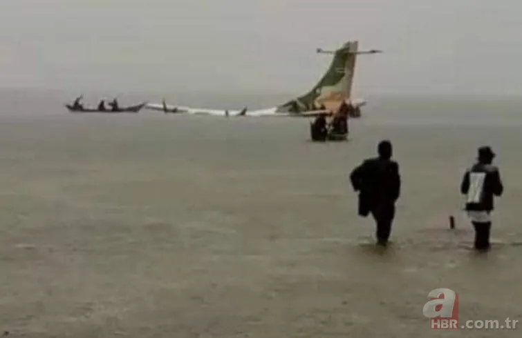 Tanzanya'da yolcu uçağı Viktorya Gölü'ne düştü! Korkutan görüntüler 5