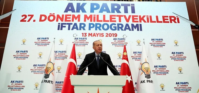 BAÅKAN ERDOÄAN: AK PARTİ ÃATISI ALTINDA YERLERİ YOK