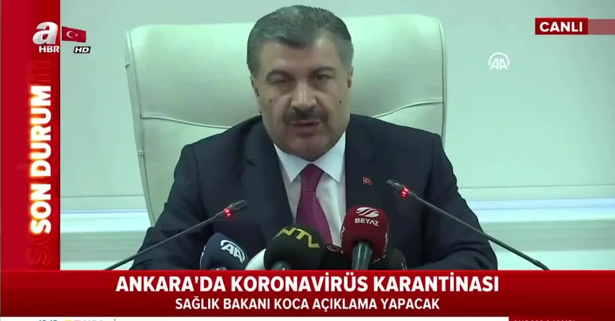 Sağlık Bakanı Fahrettin Koca'dan koronavirüs açıklaması