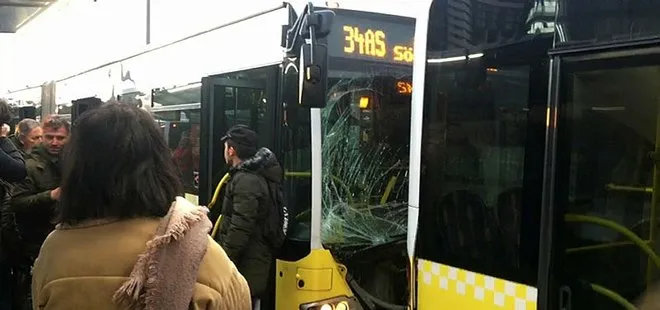 Fikirtepe’de metrobüs kazası!