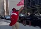 Ermenilerin karşısına dikildi! Türk bayrağıyla karşılık verdi