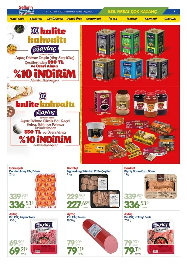 Bizim Toptan Market 29 Kasım indirim kataloğu yayında! Bu ayın son indirim listesindeki ürünler arasında temel gıda uygun fiyata satışta… - 12