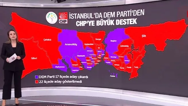 İstanbul’da DEM Parti’den CHP’ye büyük destek! Hangi ilçelerde ittifakta?