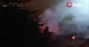 Beypazarı’nda korkutan alevler! ahşap evde yangın