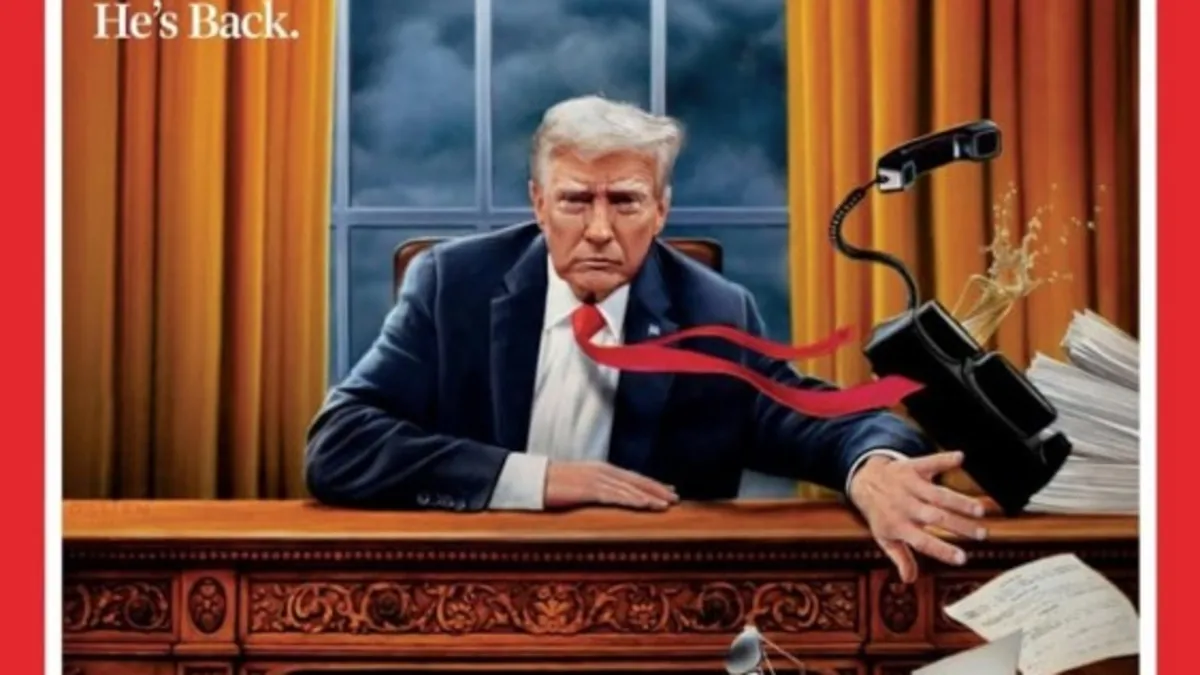 Time'dan saatler kala dikkat çeken kapak! Trump masayı süpürdü