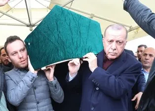 Başkan Erdoğan aile dostunun cenaze namazına katıldı