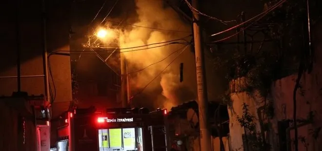 İzmir’de müstakil ev alev alev yandı: 1 yaralı