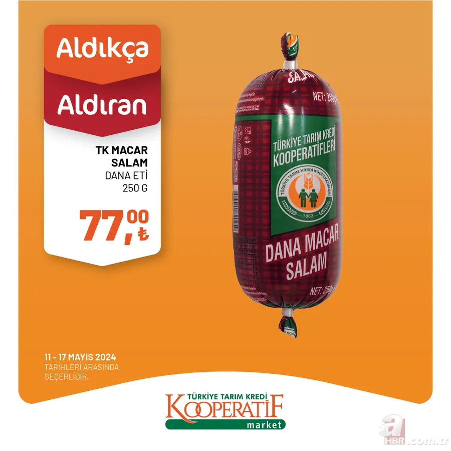 Tarım Kredi Market katalog indirimi bugün bitiyor! Dana Kıyma 147,60 TL, Beyaz Peynir 114,30 TL, Kaşar Peynir 219,00, Siyah Çay 102,90 TL’ye satılıyor 9