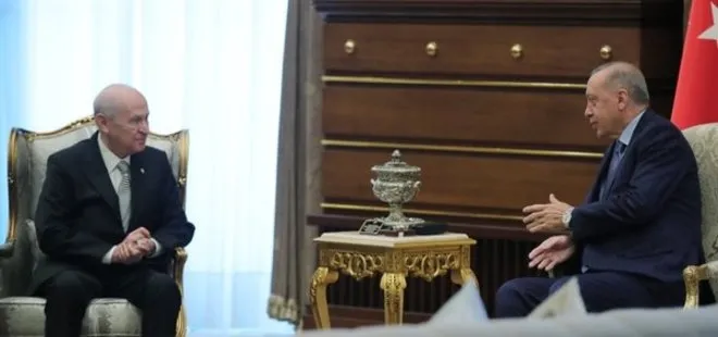 Son dakika: Kabine Toplantısı öncesi Külliye’de kritik görüşme! Başkan Erdoğan Devlet Bahçeli’yi kabul etti