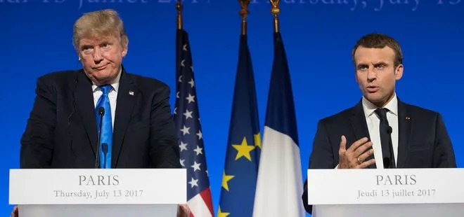 Fransa Cumhurbaşkanı Macron, Trump’la görüştü