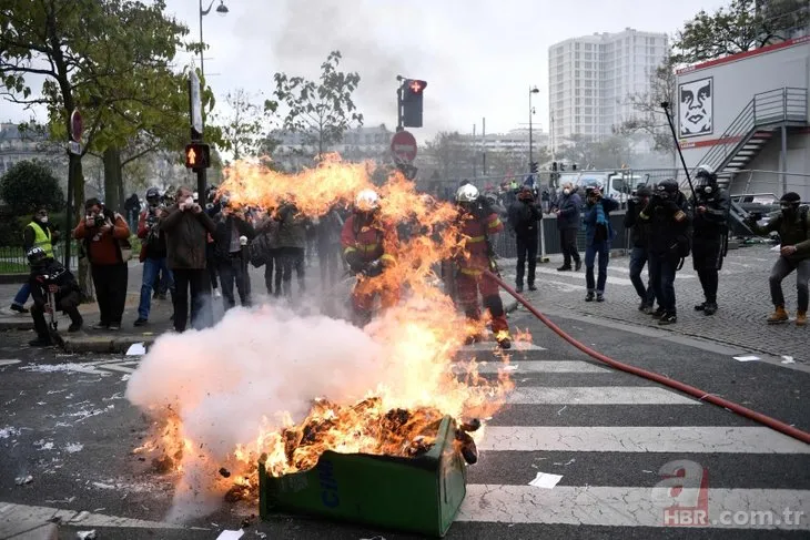 Sarı yelekliler yine sahnede! Paris meydan savaşı