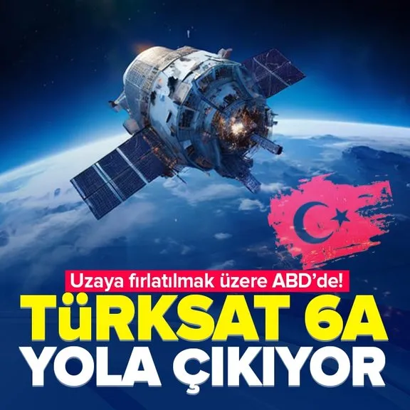 Türkiye’nin yerli ve milli uydusu Türksat 6A uzaya fırlatılmak üzere ABD’ye ulaştı