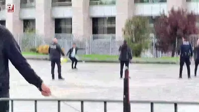 Çağlayan Adliyesi önünde silah sesleri