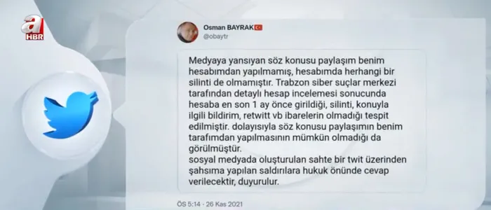 Montaj tweet üzerinden yalan haber yaptılar! Millet İttifakı çanak tuttu | Osman Bayrak dava açmaya hazırlanıyor
