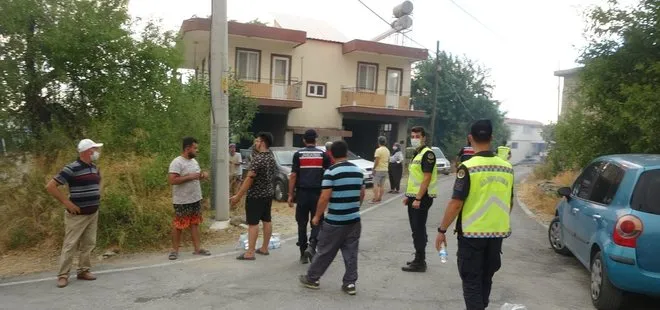 Antalya’da alevlerin sardığı mahalleye jandarmadan anons: Lütfen mahalleyi terk edin
