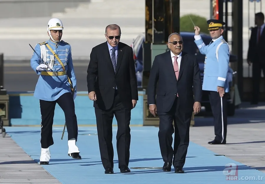 Başkan Erdoğan, Irak Başbakanı Abdulmehdi'yi resmi törenle karşıladı 5