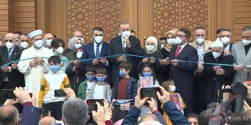 Başkan Erdoğan baba ocağı Rize'de! Ahmet Erdoğan Camii'nin açılışını gerçekleştirdi 9