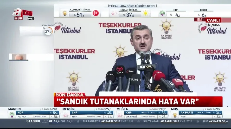 AK Parti’den flaş İstanbul açıklaması